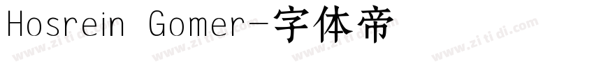 Hosrein Gomer字体转换